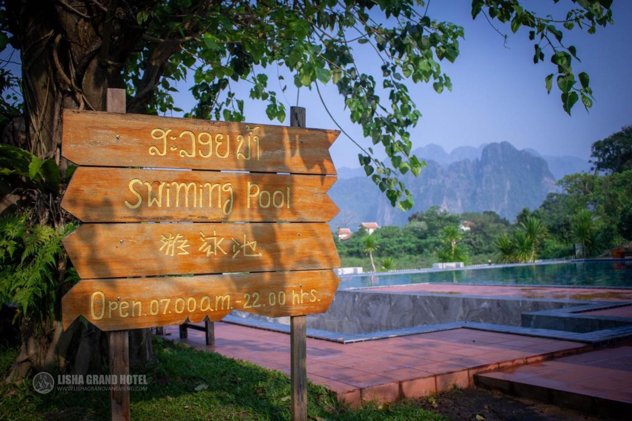 Lisha Garden Resort Hotel Vangviang Kültér fotó