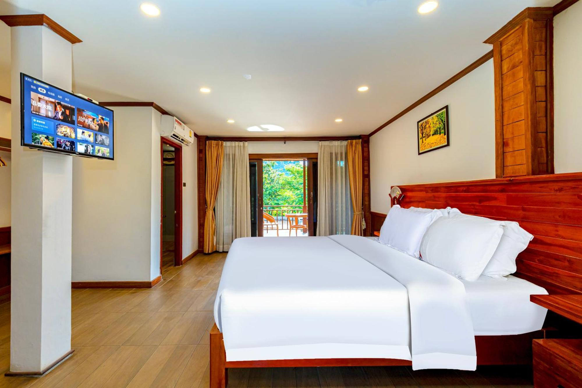 Lisha Garden Resort Hotel Vangviang Kültér fotó