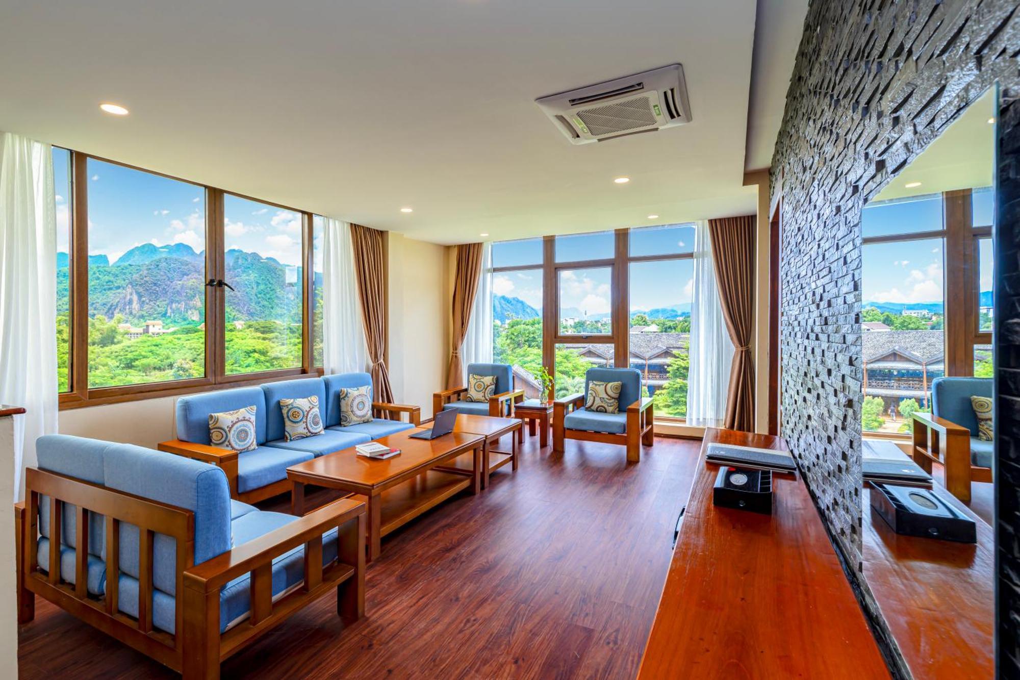 Lisha Garden Resort Hotel Vangviang Kültér fotó